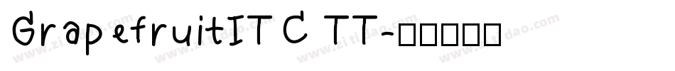 GrapefruitITC TT字体转换